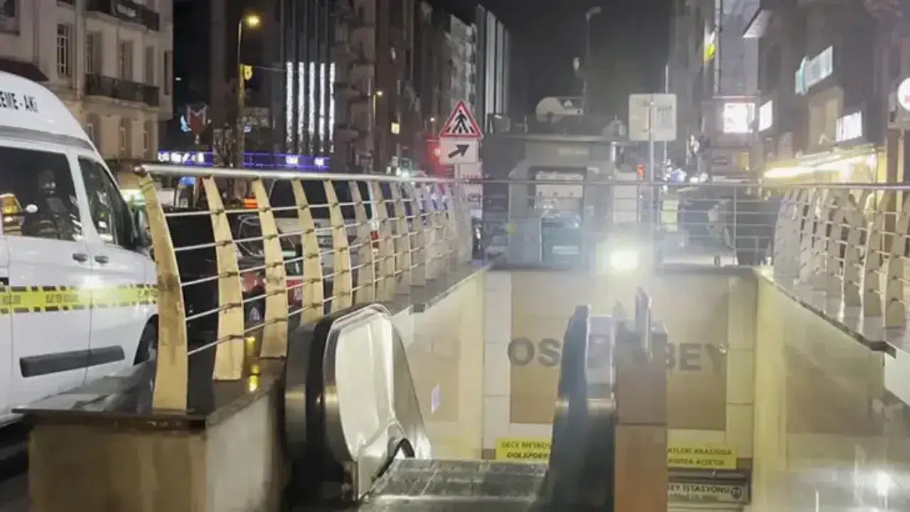 Osmanbey metro istasyonunda raylara düşen genç öldü