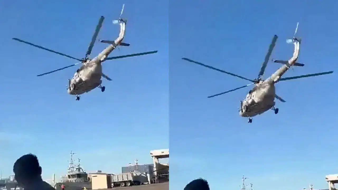 Meksika'da askeri helikopter, kalkıştan saniyeler sonra yere çakıldı