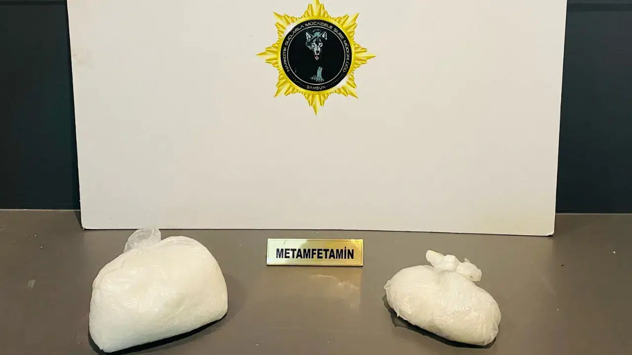 Samsun'da 1 kilo uyuşturucu ele geçirildi