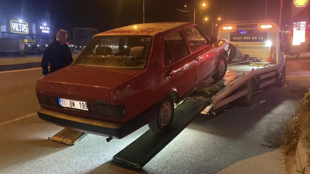 Bolu'da aracını bırakıp polisten kaçan sürücüye 200 bin lira ceza yazıldı
