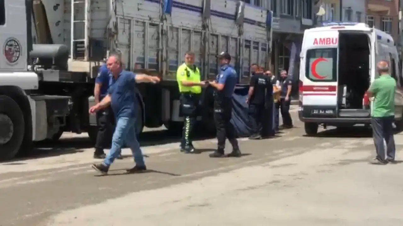 Edirne'de kamyonun çarptığı yaya öldü