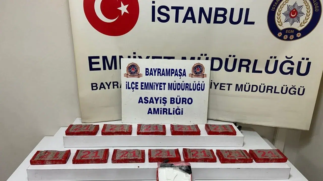 İstanbul Bayrampaşa’da 20 kilo kokain ele geçirildi