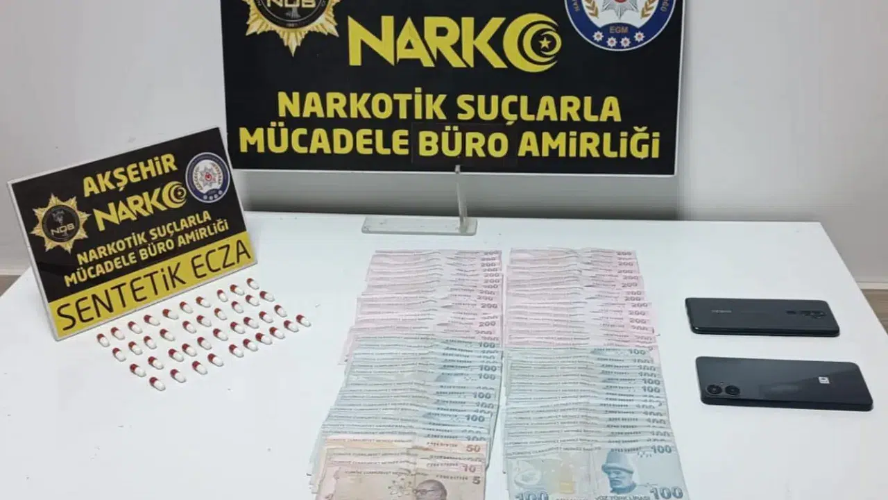 Konya Akşehir'de uyuşturucu denetiminde 1 şahıs tutuklandı