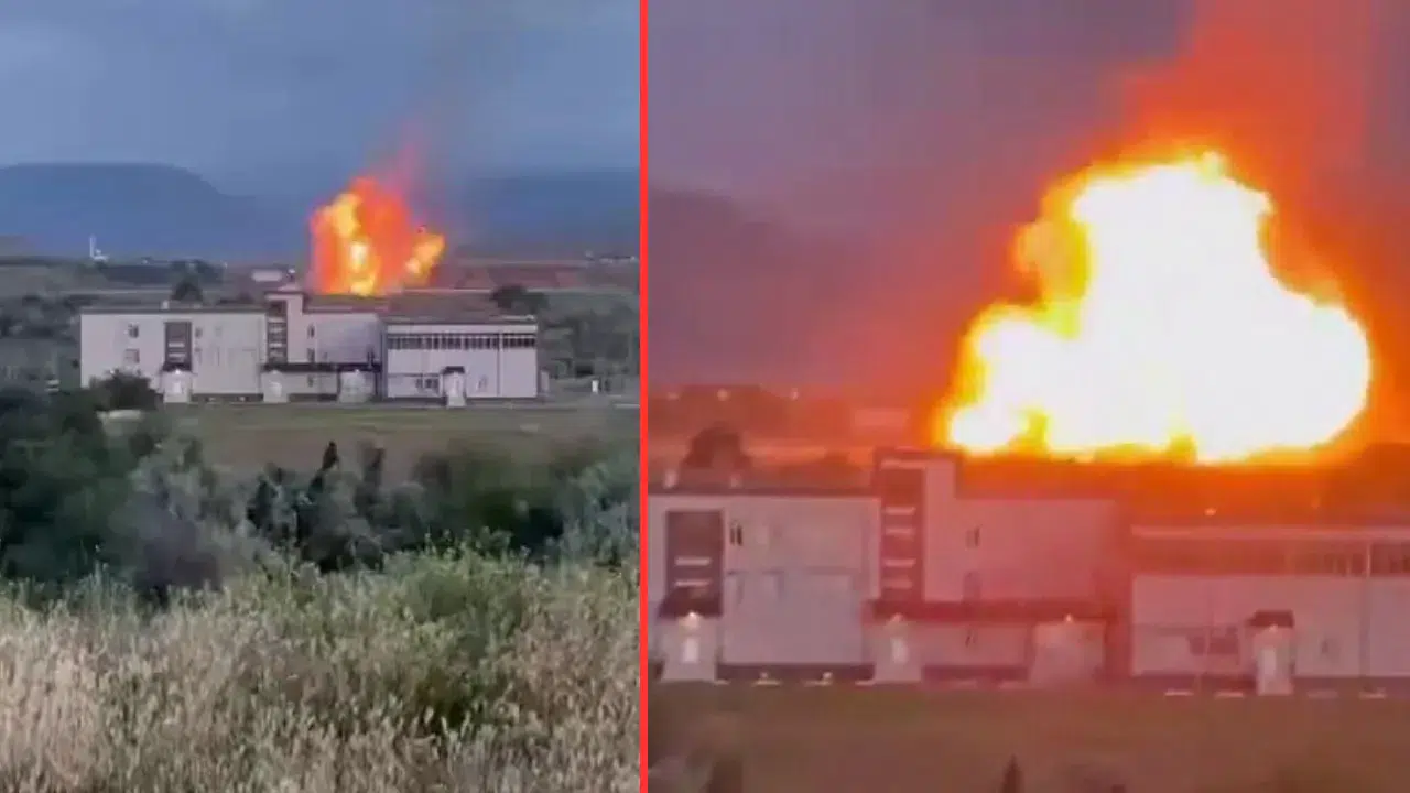 Rusya Dağıstan’da doğal gaz boru hattında patlama 