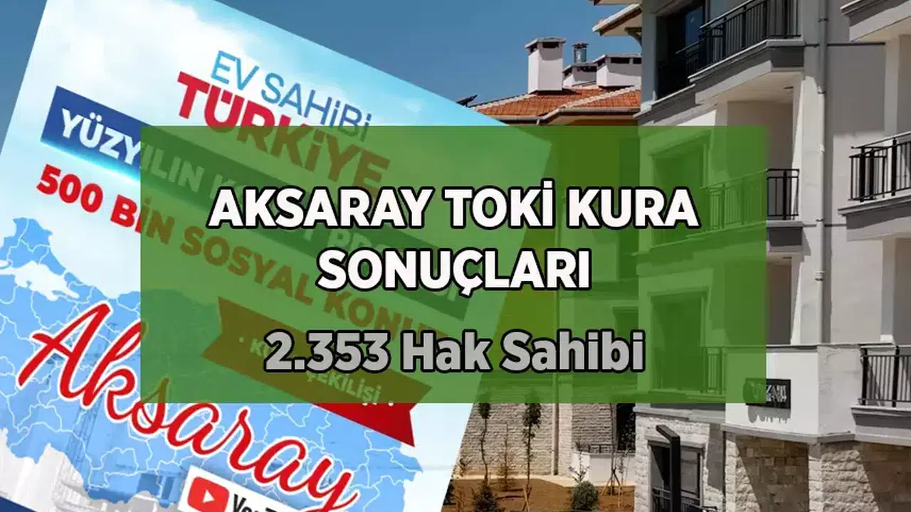 Aksaray TOKİ kura çekilişi ne zaman başlayacak ve sonuçlar nasıl öğrenilecek?