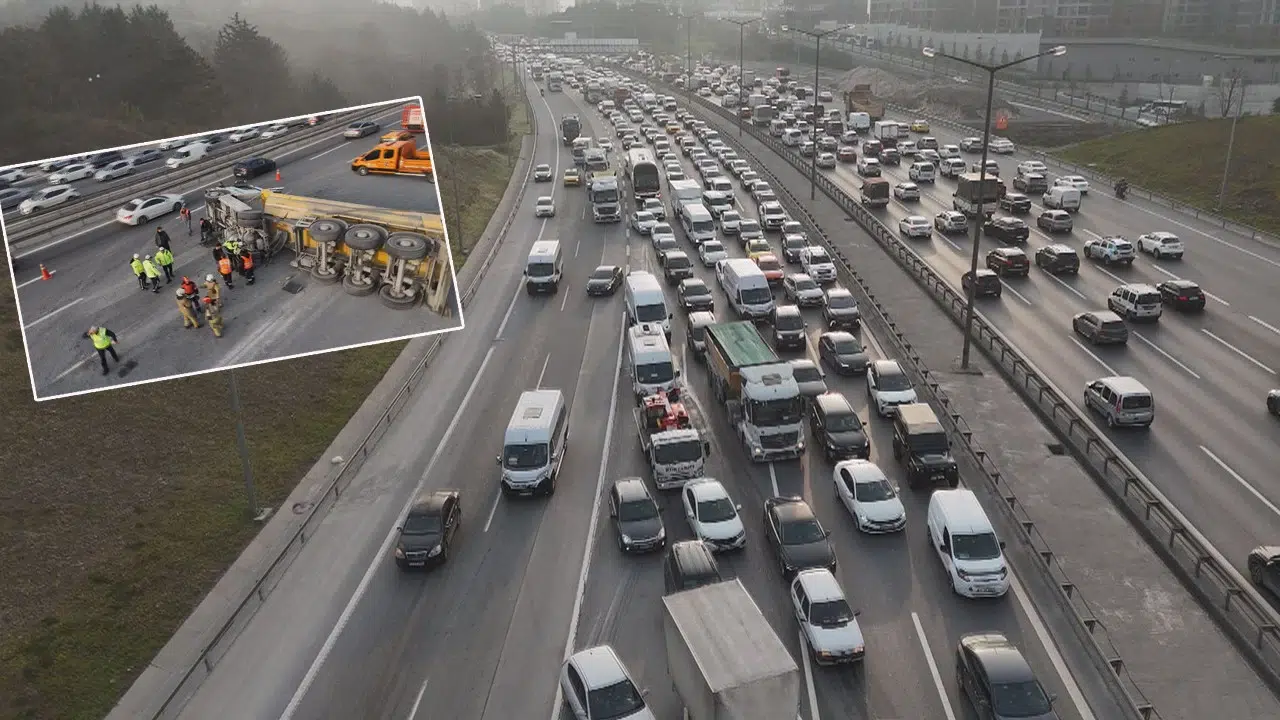 İstanbul TEM Otoyolu'nda Kilometrelerce Kuyruk Oluştu