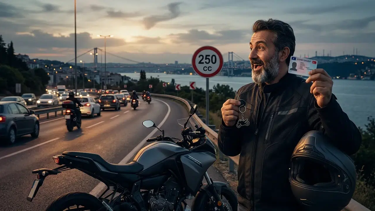 B sınıfı ehliyet sahipleri 250 CC motosiklet kullanabilecek mi?
