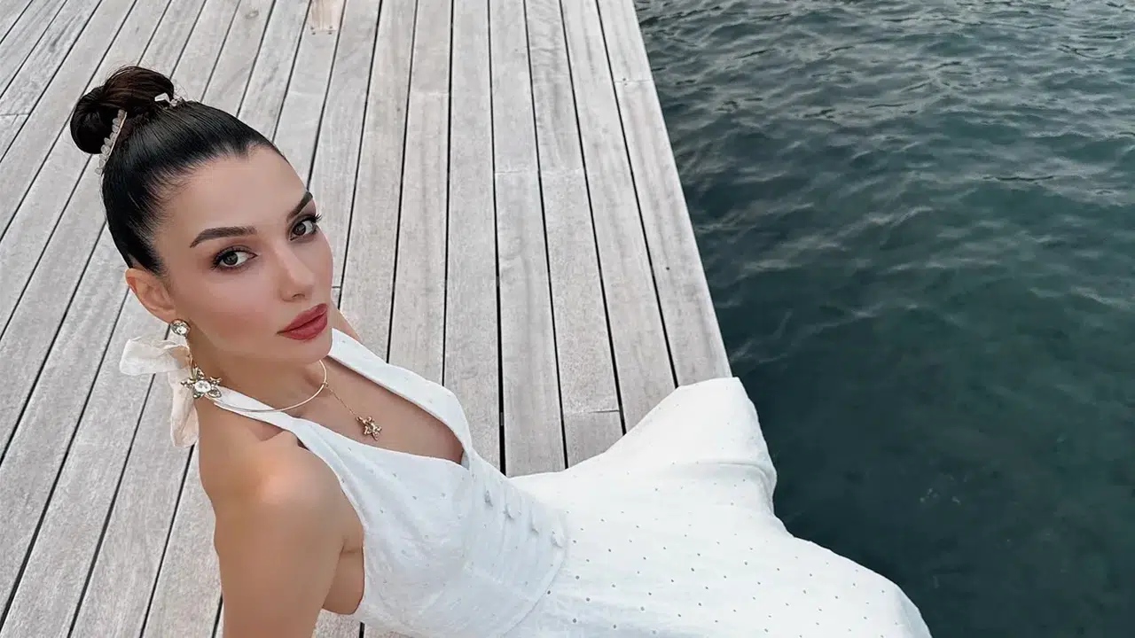 Bodrum’da talihsiz kaza! Damla Colbay parmağını kı
