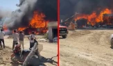Hatay'da korku dolu anlar: İşçilerin kaldığı konteyner yandı!