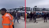 Büyükçekmece'de belediye işçilerinden eylem!