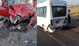 Ankara'da feci kaza! Otomobil, işçi servisine çarptı: 1 ölü, 12 yaralı!