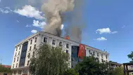 Öğrenci yurdu alevlere teslim oldu