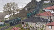 Zonguldak'ta yük treni ikiye bölündü