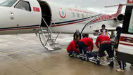 Mardin'de kalp ve beyin rahatsızlığı olan bebek ambulans uçakla taşındı