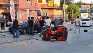 Mersin'de otomobil ile çarpışan ATV'nin sürücüsü yaralandı