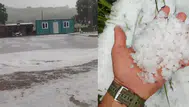 Çanakkale Ayvacık'ta dolu yağışı : Yollar beyaza büründü