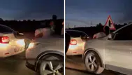 Bursa’da pes dedirten görüntü ! Halat bulamayınca iki aracın arasına insan koydular