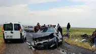Diyarbakır'da araç araziye uçtu : 1 kişi öldü, 3 kişi yaralandı