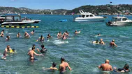 İstanbul'da kavurucu sıcak : Sahiller ve vapur iskelelerinde yoğunluk oluştu