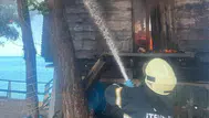 Ordu'da bir kafenin eklentisinde yangın çıktı