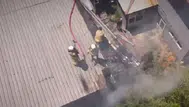 Bingöl'de restoranın çatısında yangın