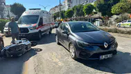 Muğla’da yaya geçidinde kaza : Yol vermek isteyen motosiklete otomobil çarptı