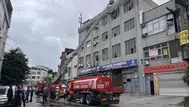 Bayrampaşa'da iş hanında yangın çıktı