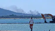 Cunda Adası'nda korkutan yangın : Alevler ormanlık alana sıçradı
