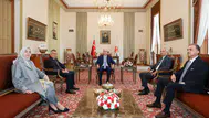 TBMM Başkanı Kurtulmuş, yasal düzenleme görüşmesi için AK Parti heyetiyle bir araya geldi