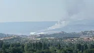 Denizli'de Hierapolis Antik Kenti yakınlarında yangın