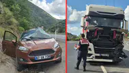 Zonguldak'ta tır ile çarpışan otomobildeki yaşlı çift öldü