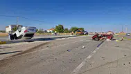 Karaman'da iki otomobil çarpıştı : Sürücünün ayağı koptu