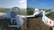 Çatalca'da eğitim uçağı sert iniş yaptı : Öğrenci pilot yaralandı
