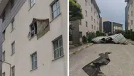 Van'da fırtına koptu : KYK yurdunun çatısı uçtu