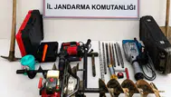 Bilecik'te kaçak kazı operasyonu : 5 şüpheli suçüstü yakalandı