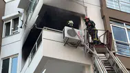 Antalya'da apartman dairesinde korkutan yangın