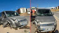 Elazığ'da kontrolden çıkan ticari araç kaza yaptı : 1 yaralı