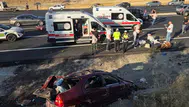 Diyarbakır-Silvan yolunda otomobil takla attı : Aynı aileden 5 kişi yaralandı
