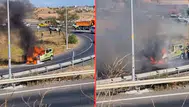Tekirdağ'da seyir halindeki araç alev topuna döndü
