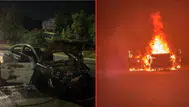 Antalya'da seyir halindeki otomobil alev alev yandı