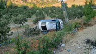 Adıyaman'da otomobil meyve bahçesine yuvarlandı: 4 yaralı