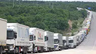 Bulgaristan'da Türkiye'ye geçiş için 18 kilometrelik tır kuyruğu