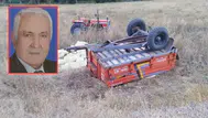 Kayseri'de şarampole devrilen traktörün sürücüsü öldü