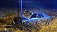 Çorum’da otomobil su kanalına devrildi