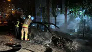 Edirne'de Bulgaristan Plakalı Otomobil Alev Alev Yandı