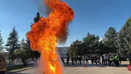 Erzincan'da Kurum Personeline Yangın Güvenliği ve İlk Yardım Eğitimi