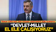İçişleri Bakanı Mustafa Çiftçi'den Afet Bölgesindeki Çalışmalara İlişkin Açıklama