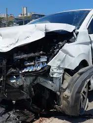 Samsun'da polis aracı ile üsteğmen çarpıştı