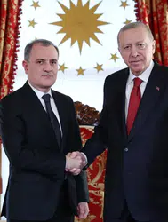 Cumhurbaşkanı Erdoğan, Azerbaycan Dışişleri Bakanı Bayramov'u kabul etti