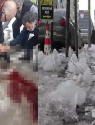 Erzurum’da çatıdan düşen kar ve buz kütlesi bir kişiyi ağır yaraladı